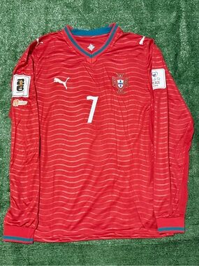 Cristiano Ronaldo #7 Portugal Home Jersey Long Sleeve 26/27